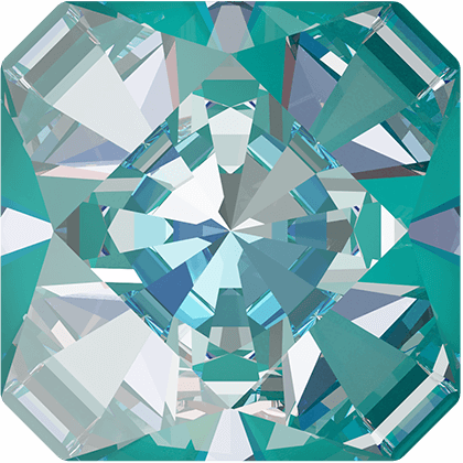 10mm萬花筒方形-湖藍閃彩