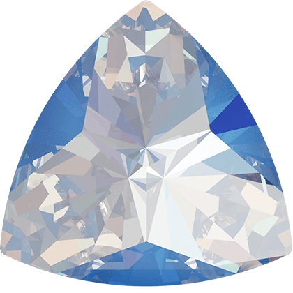 14X14.3mm萬花筒三角形-海洋藍閃彩