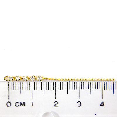 金色五鑽珠鍊+側面螞蟻-白色