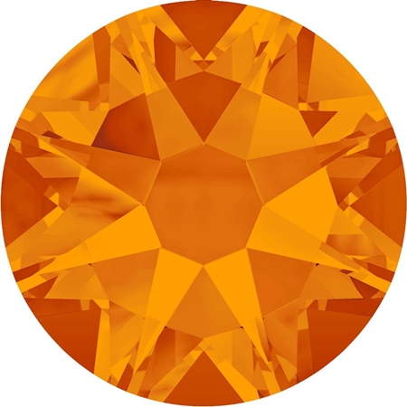 SS10(2.7mm)圓形燙鑽-太陽橘
