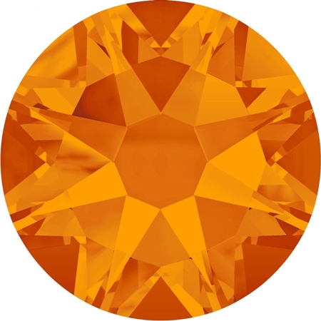 SS20(4.6mm)圓形平底鑽-太陽橘