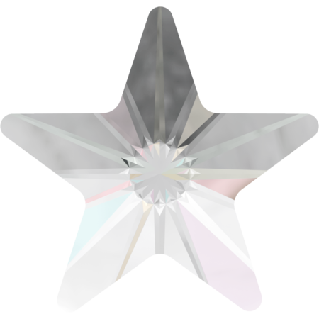 5mm里沃利星星平底鑽-白彩