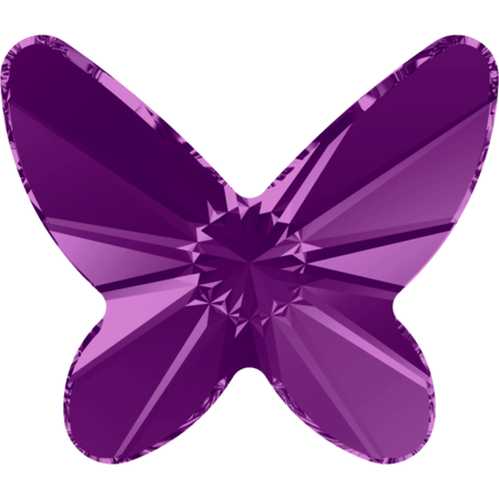 8mm蝴蝶平底鑽-深紫