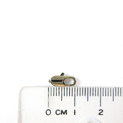 銅鍍黑金色龍蝦扣-10mm