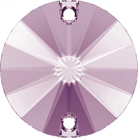 12mm雙孔平底圓形-淺紫