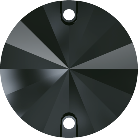 10mm雙孔平底圓形-黑膽