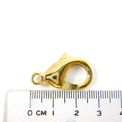 銅鍍金色問字鉤-28mm