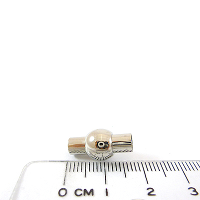 不銹鋼皮繩用圓形磁鐵扣-4mm