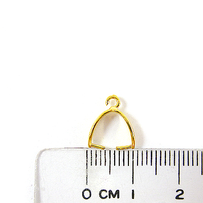 銅鍍金色爪形橫洞耳環夾頭