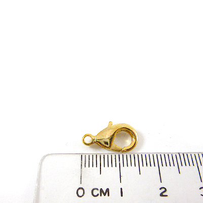 銅鍍金色問字鉤-15mm