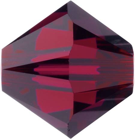 4mm角珠-紫紅