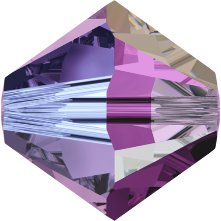 3mm角珠-深紫雙彩