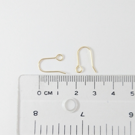10mm銅鍍金色簡式耳鉤