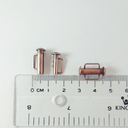 16.5mm銅鍍紅古銅色直排扣頭