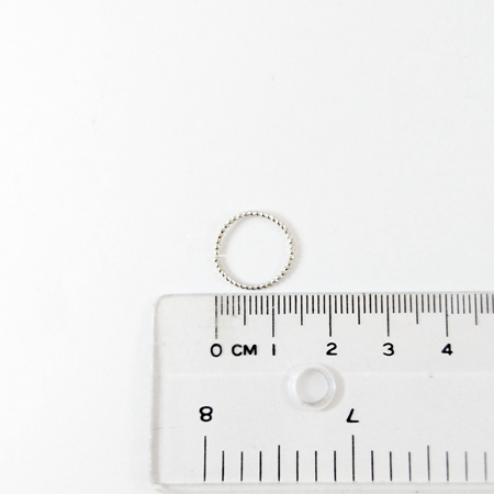 1.0x14mm銅鍍正白K色螺紋單圈