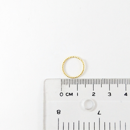 1.0x14mm銅鍍金色螺紋單圈