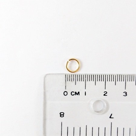 1.0x7mm銅鍍金色螺紋單圈