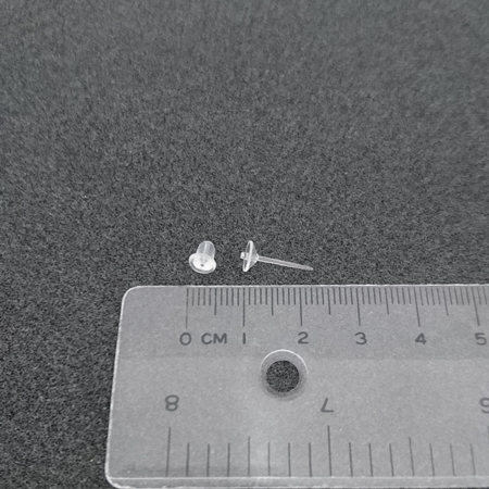 6mm矽膠圓凹盤附針耳針