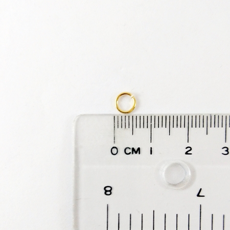0.8x5.5mm銅鍍金色單圈