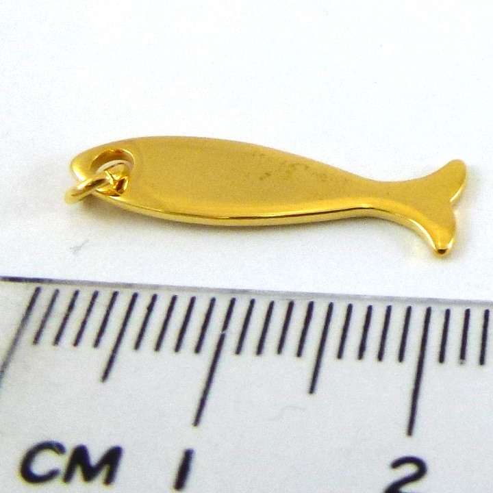 銅鍍金色單孔魚
