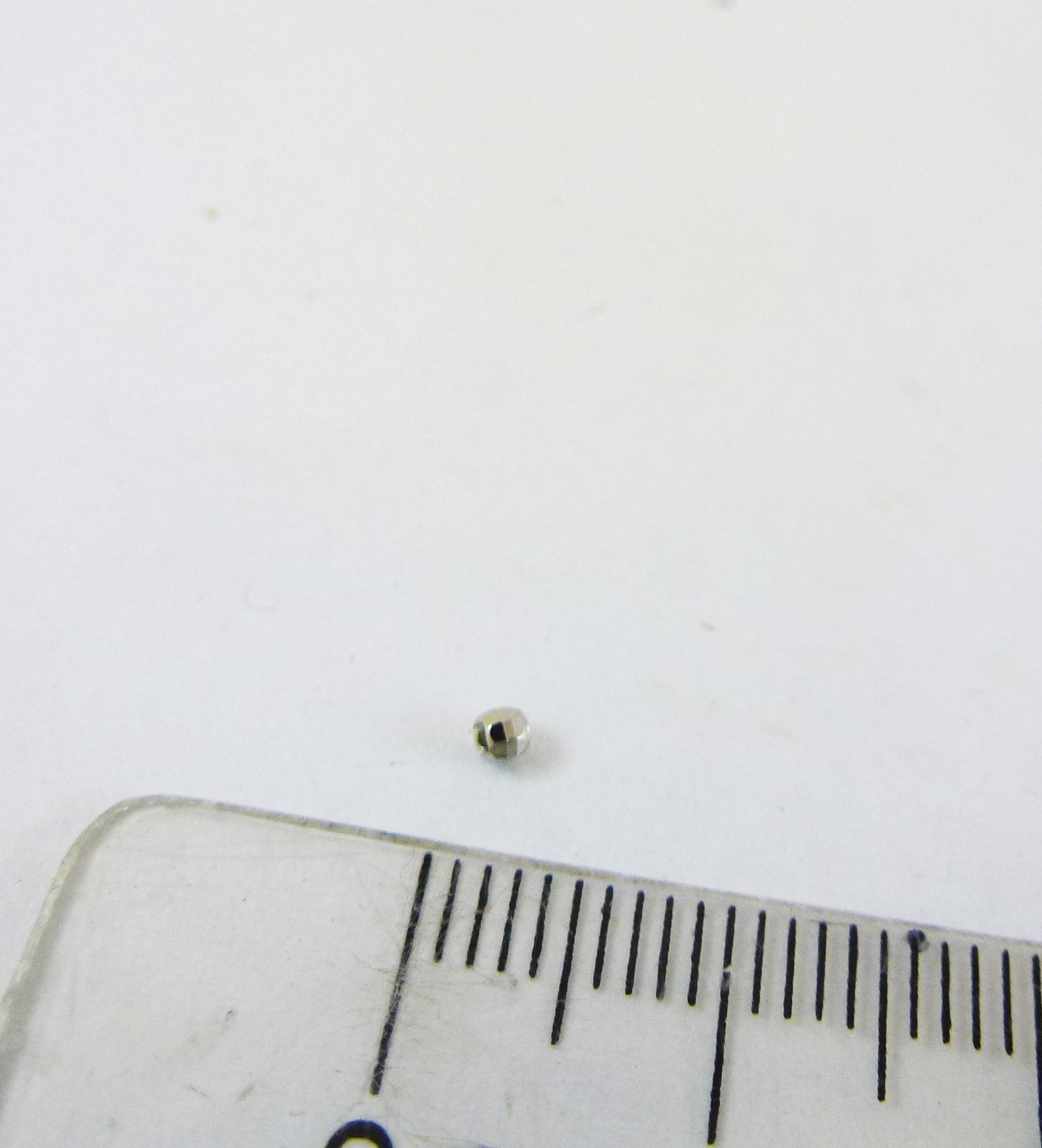 2mm銅鍍白K鐳射珠