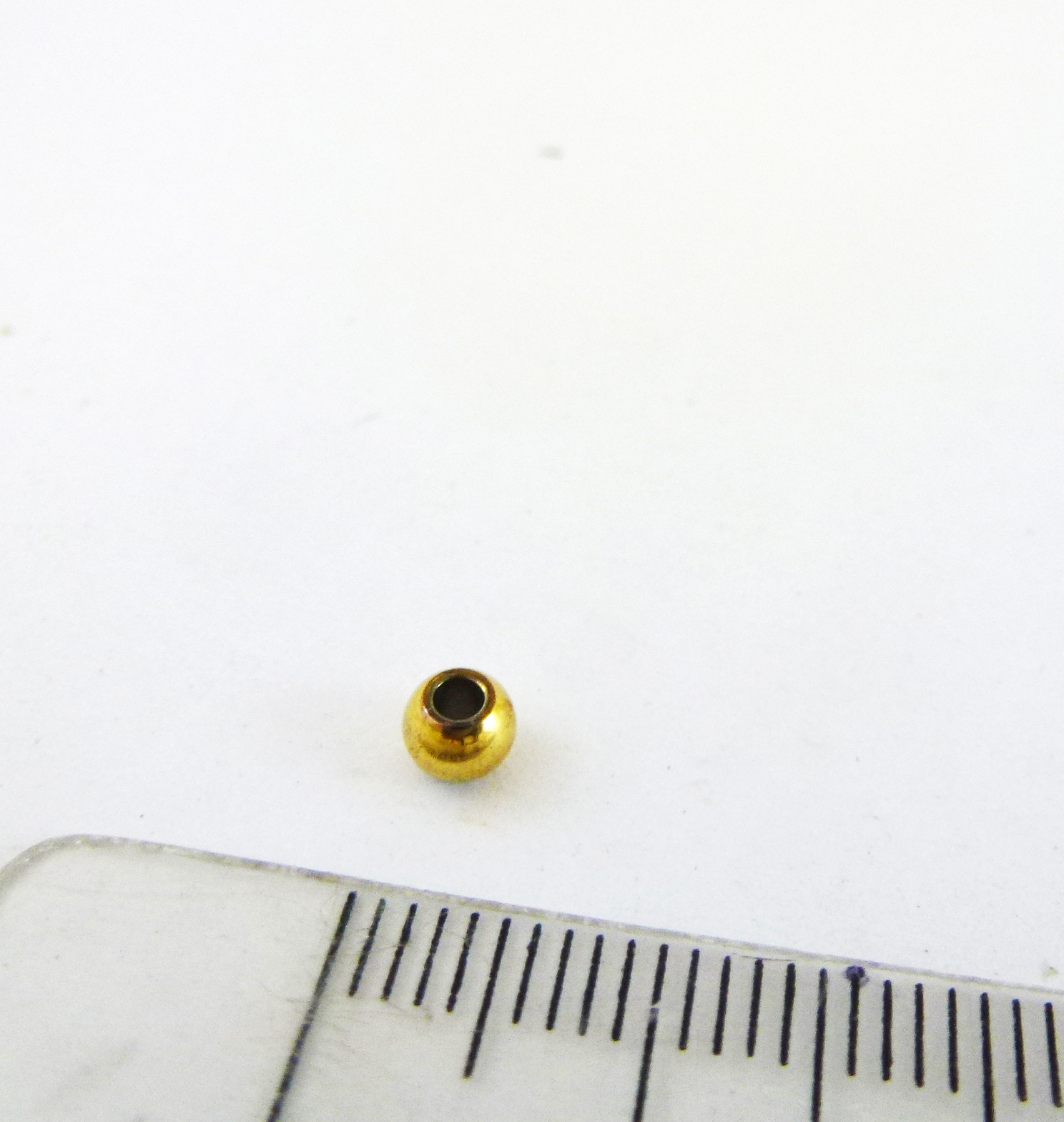 4mm不銹鋼鍍金圓珠