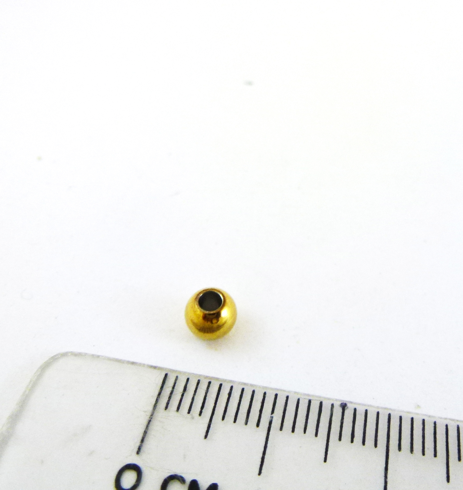 5mm不銹鋼鍍金圓珠