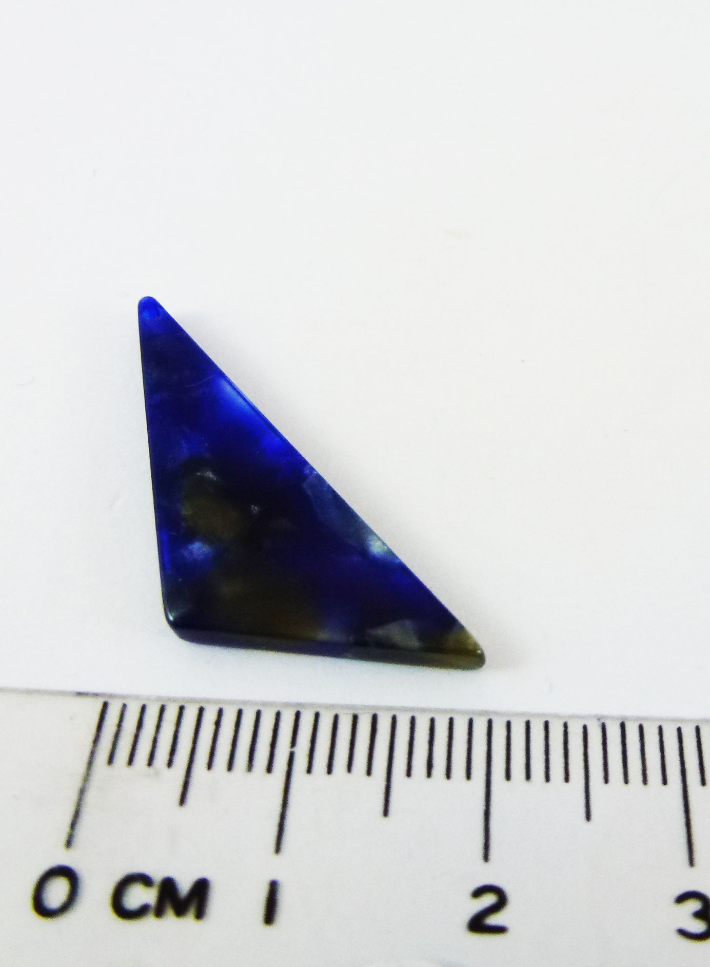 33MM單孔壓克力三角形-大理石深藍
