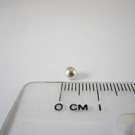 4mm純銀大洞圓珠