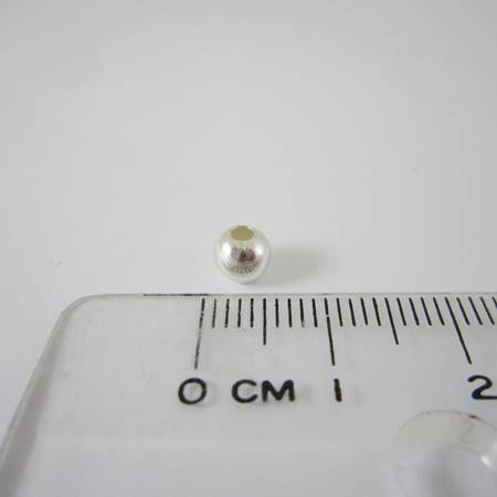 5mm純銀大洞圓珠