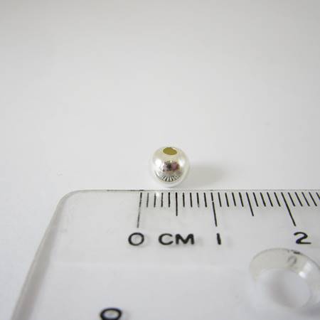 6mm純銀大洞圓珠