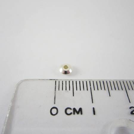 4mm純銀中洞圓扁