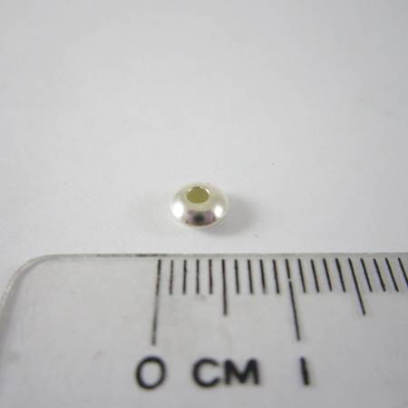 5mm純銀中洞圓扁