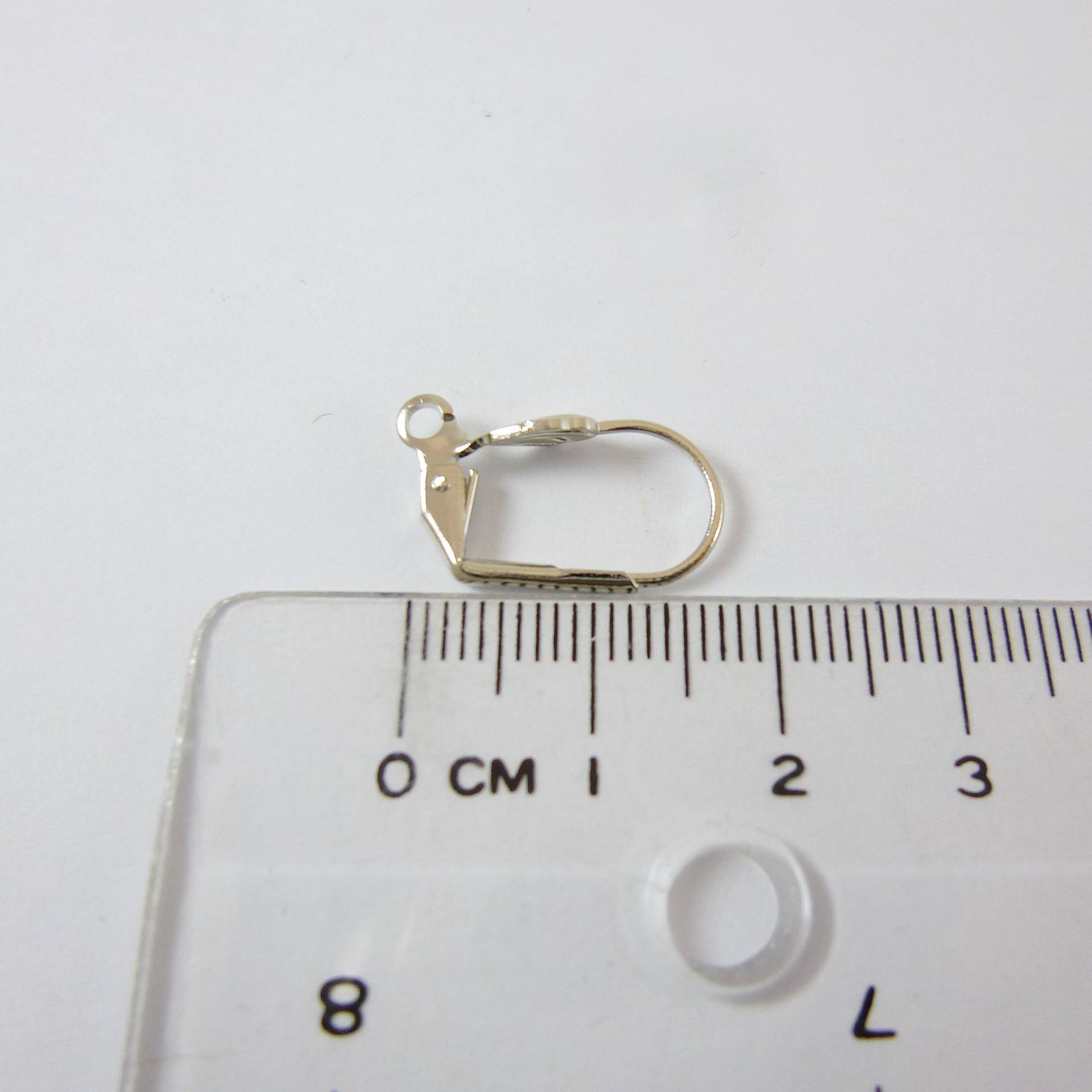 銅鍍正白K色貝殼耳環