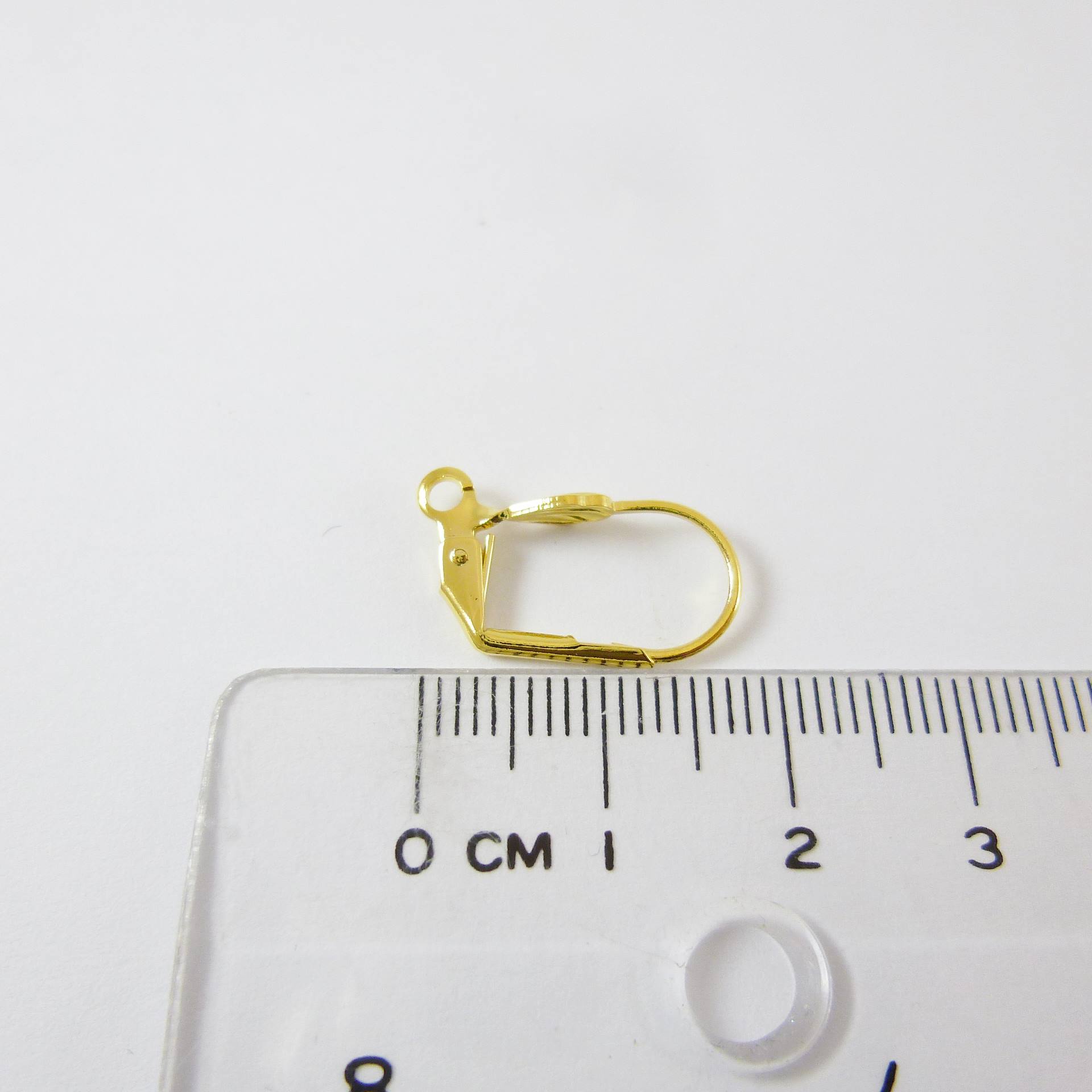 銅鍍金色貝殼耳環