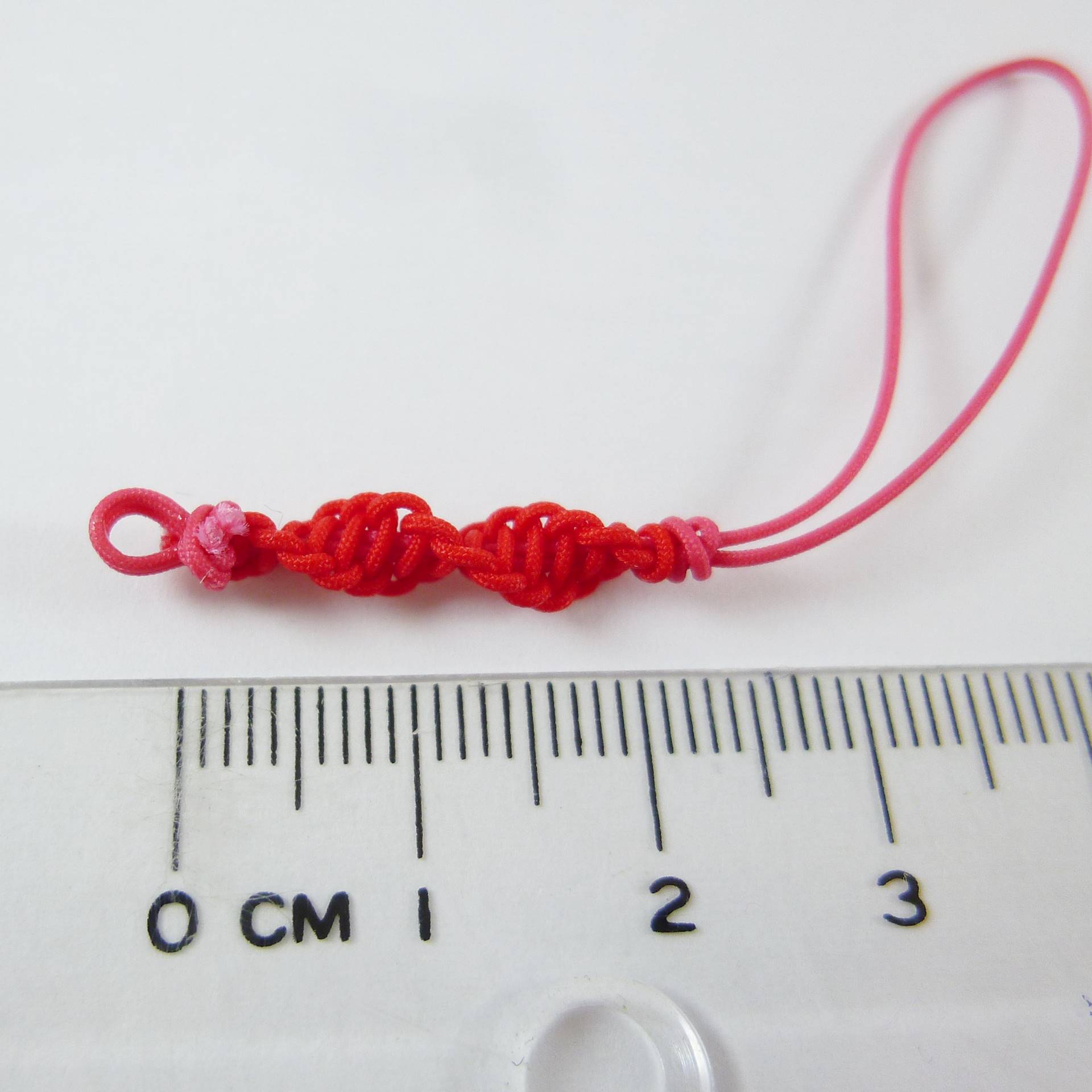 單平結吊繩-紅色