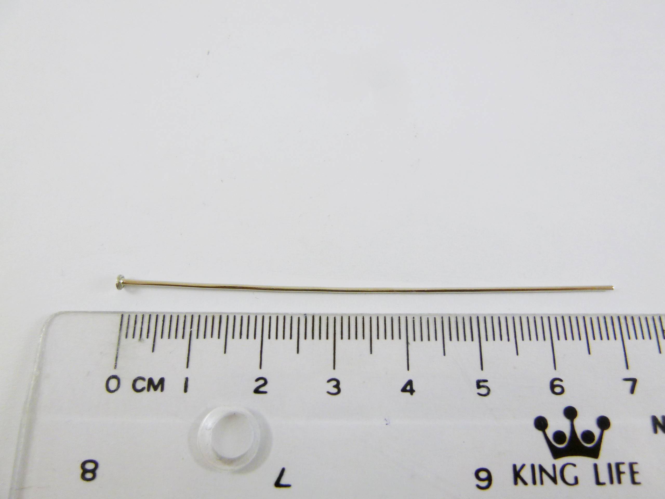 銅鍍白k色T針-0.8x70mm