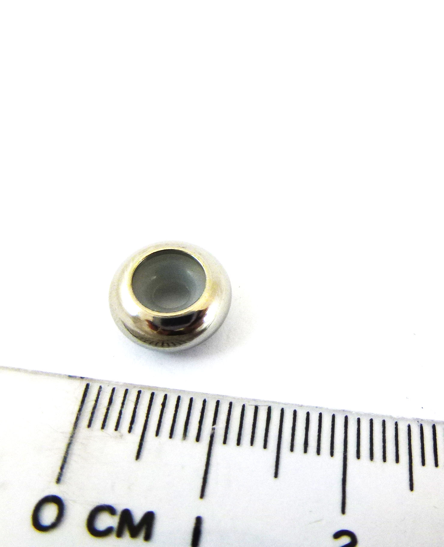 10mm不鏽鋼圓扁矽膠擋珠