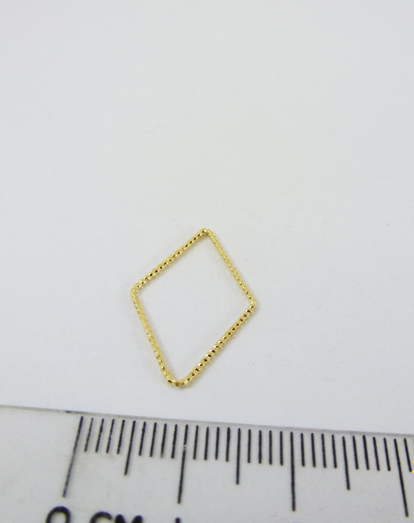 22mm銅鍍金色螺紋菱形
