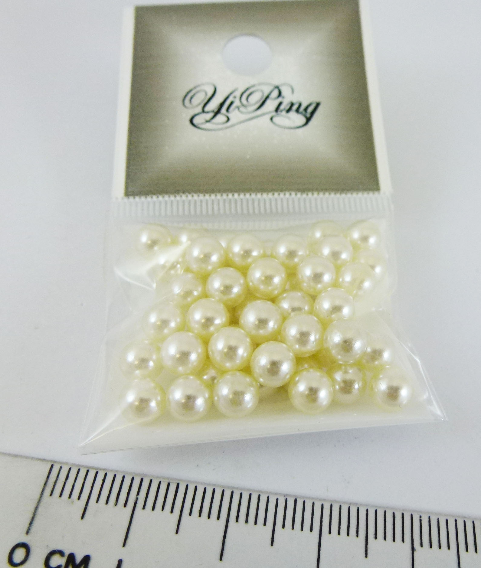 5mm無洞米白色珍珠