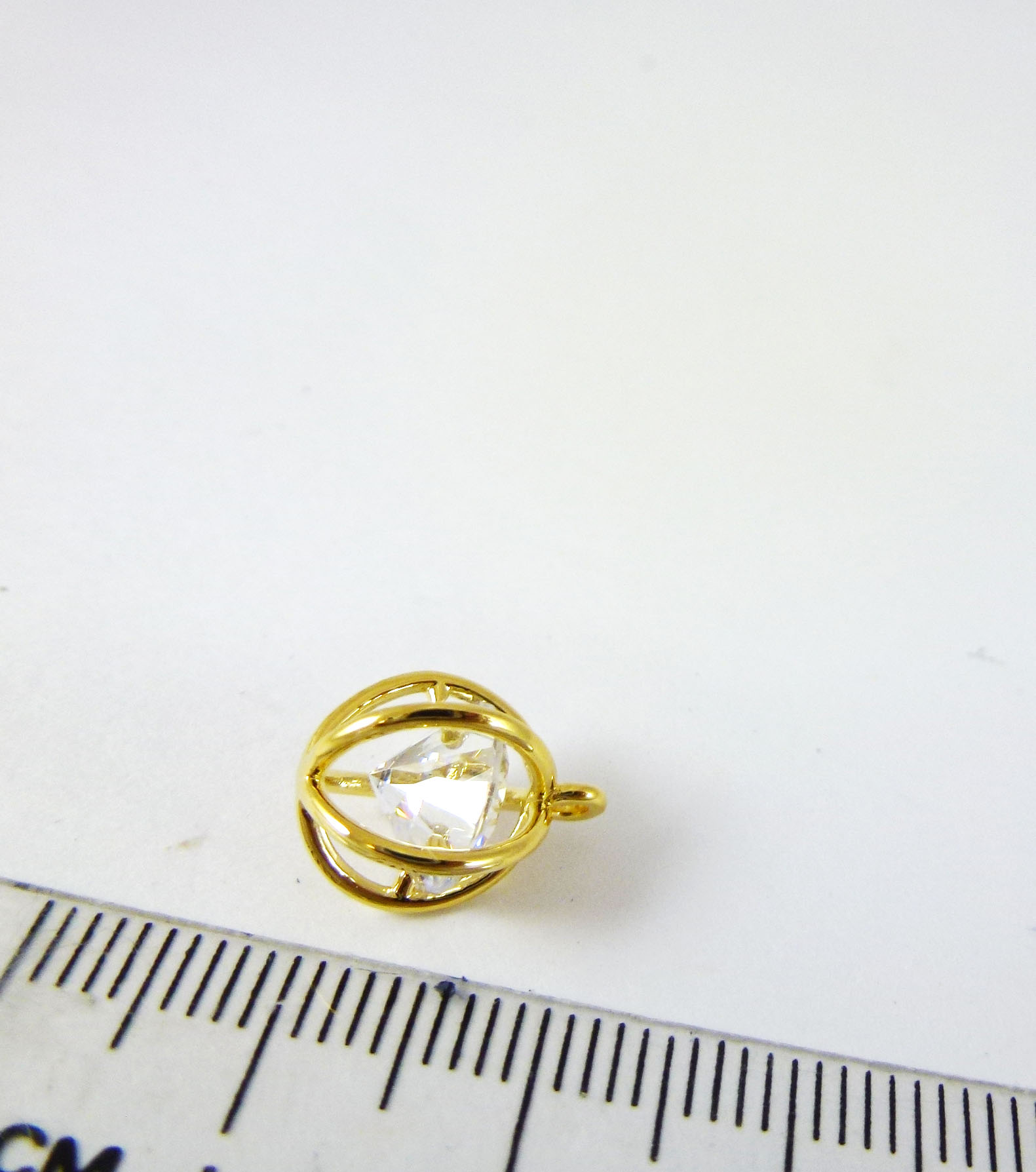 10mm銅鍍金單孔線球包鑽