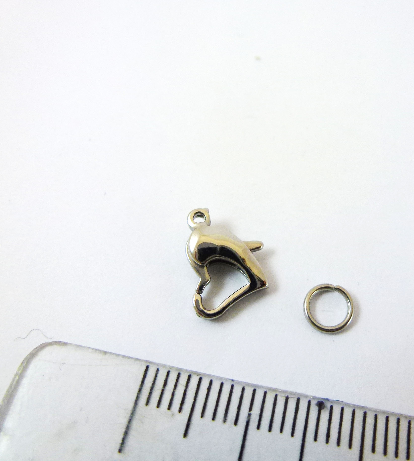 10mm不鏽鋼單孔心形扣頭
