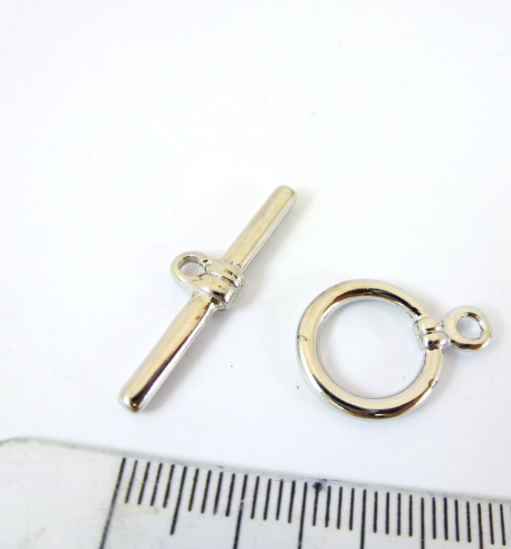 15mm銅鍍正白K圓形棍扣