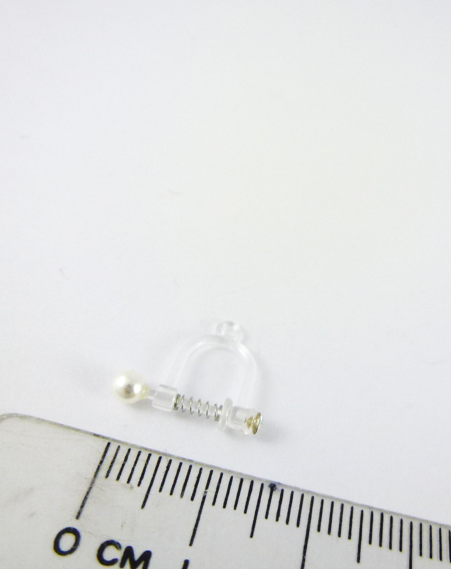 2mm單鑽矽膠耳夾