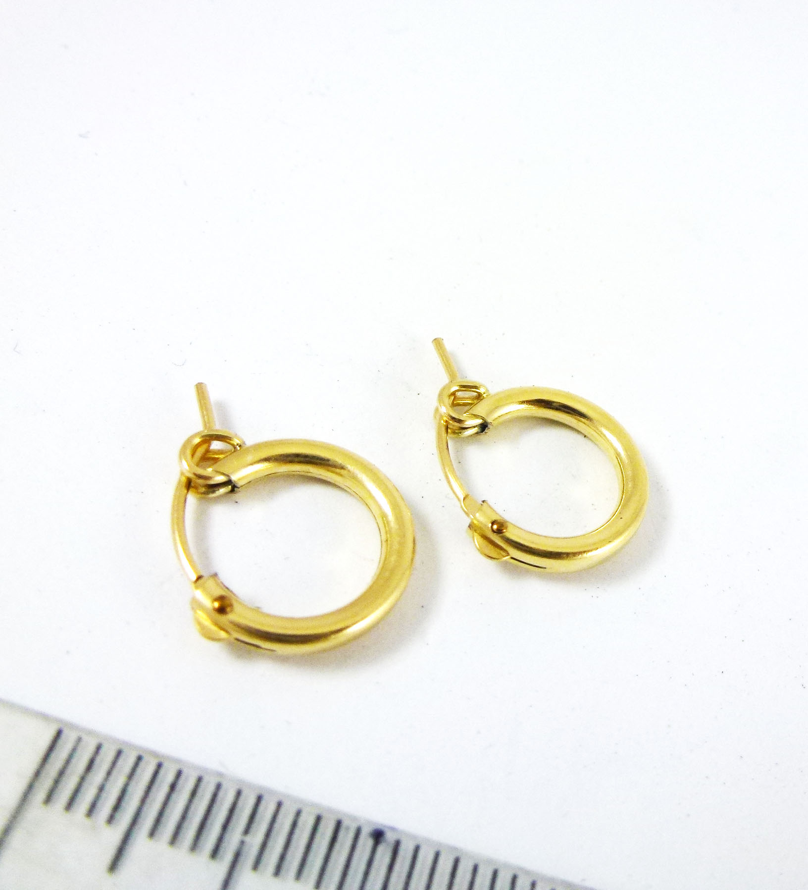 2.3X15mm 包14K金圓形耳環