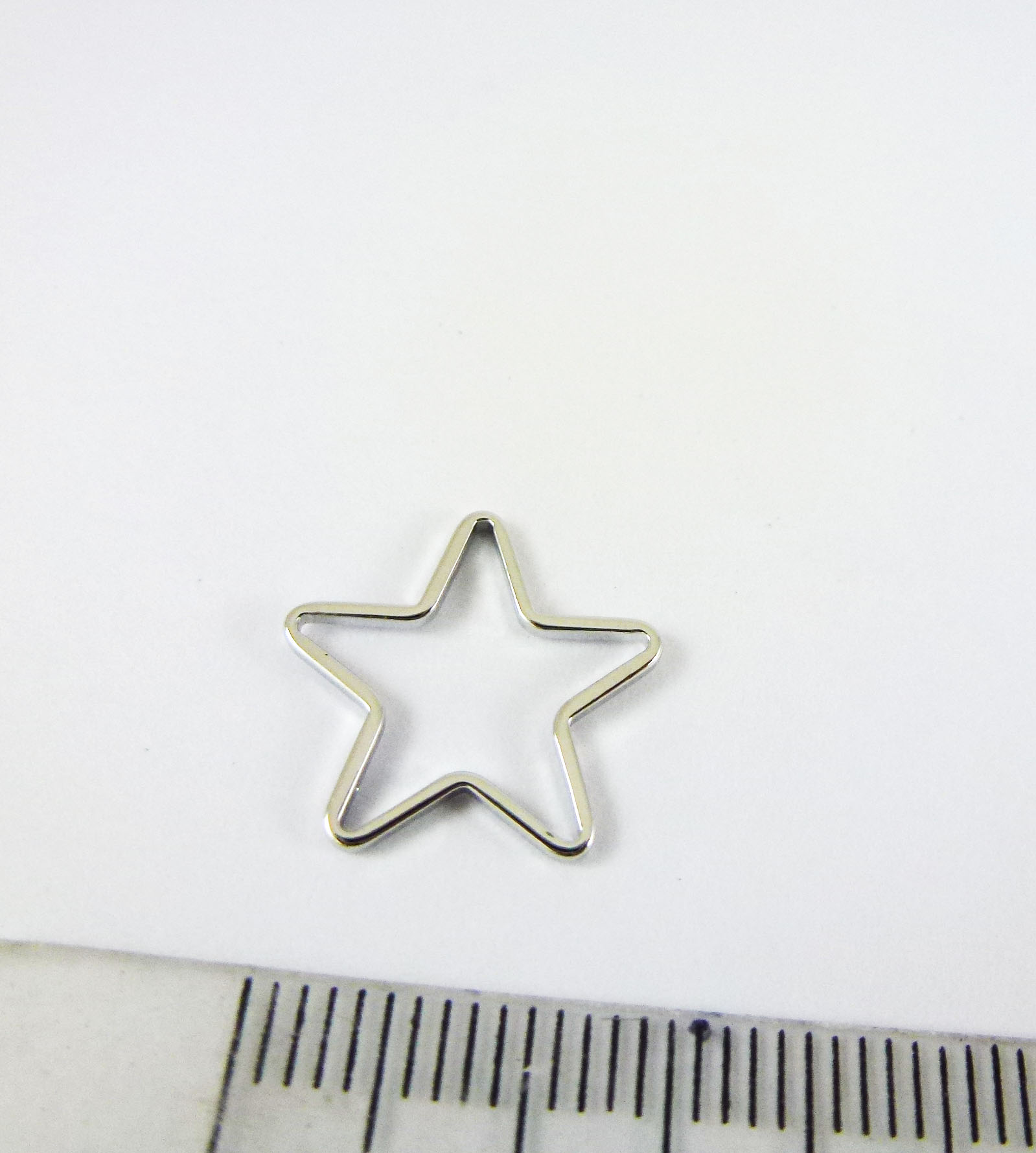 15mm銅鍍白K五角星