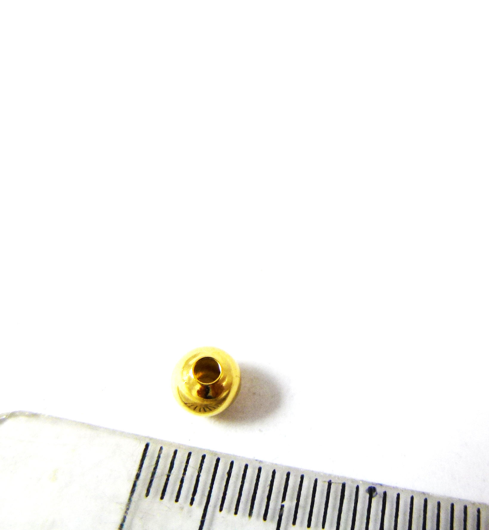 5mm銅鍍金色圓珠