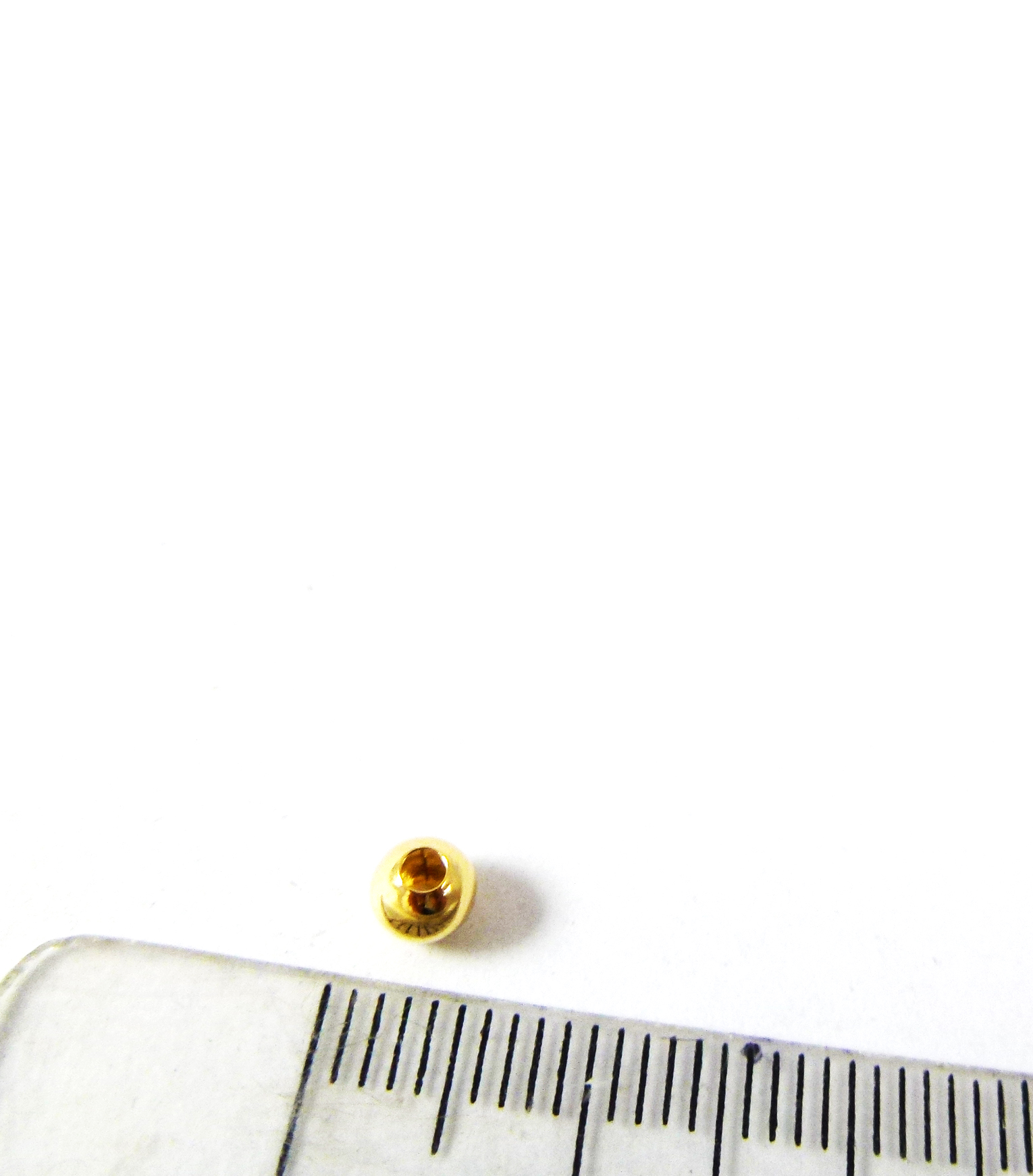 4mm銅鍍金色圓珠