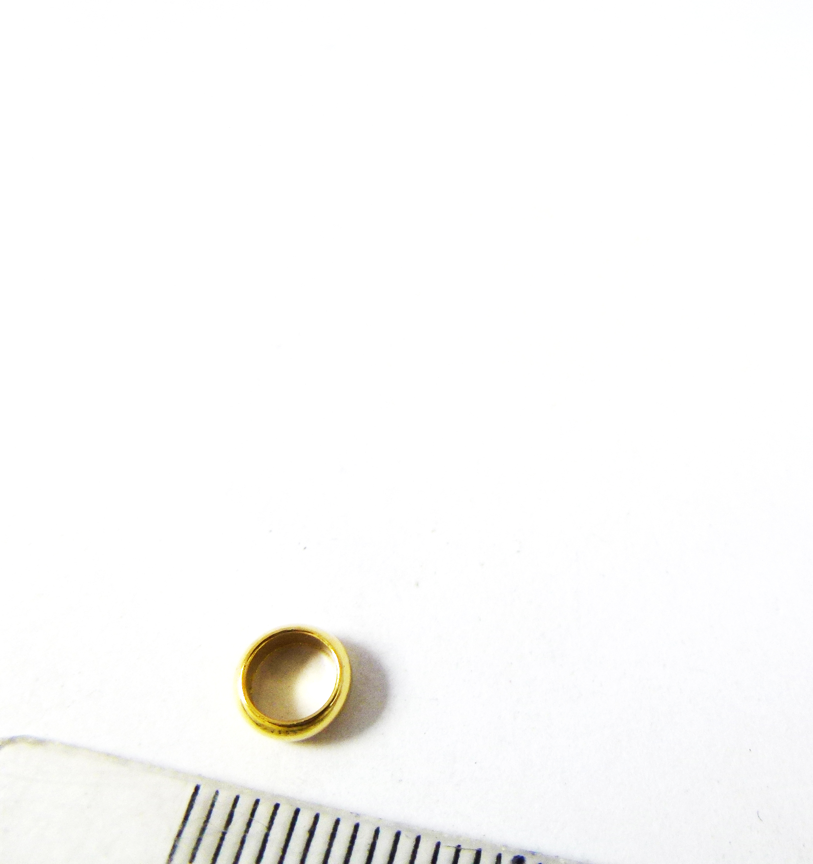 5mm銅鍍金色中洞圓圈隔珠