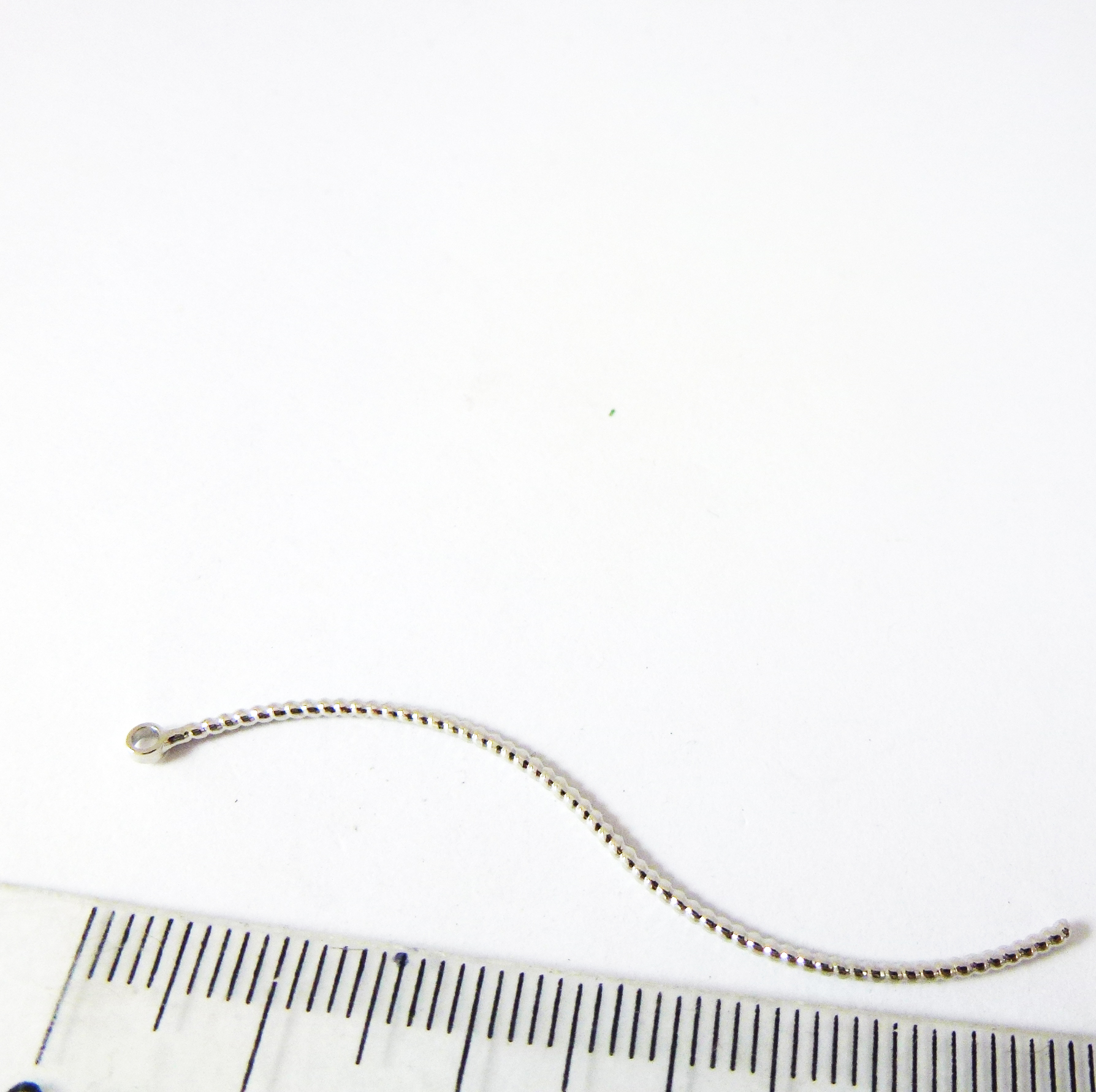 50mm銅鍍白K單孔螺紋S形